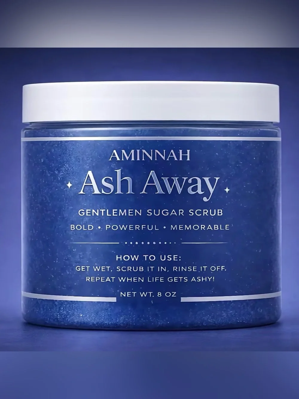 Aminnah Ash Away Gentlemen Sugar Scrub